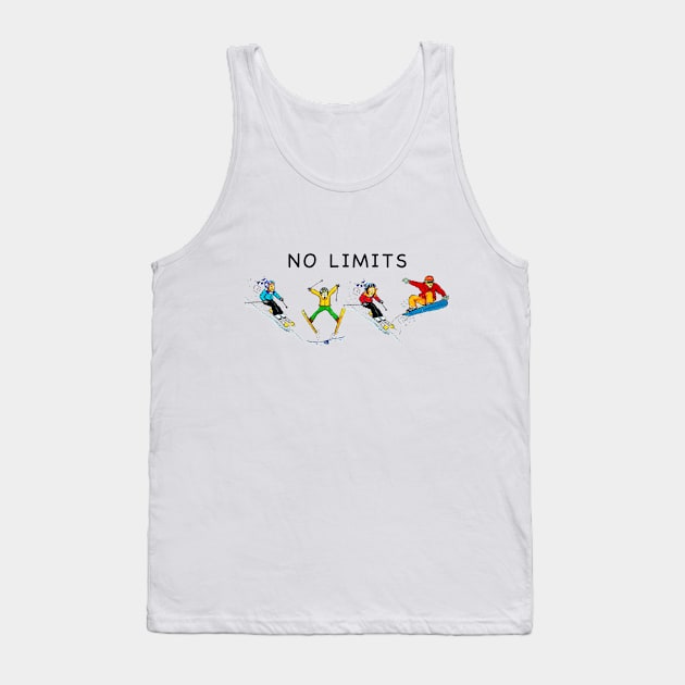 No limits skiers Tank Top by dizzycat-biz